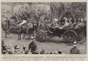 Den nye visekongens ankomst til India, forbereder seg på å reise til regjeringshuset etter landing i Bombay